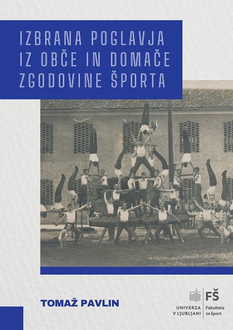 Naslovnica knjige Izbrana poglavja iz obče in domače zgodovine športa-naslovna