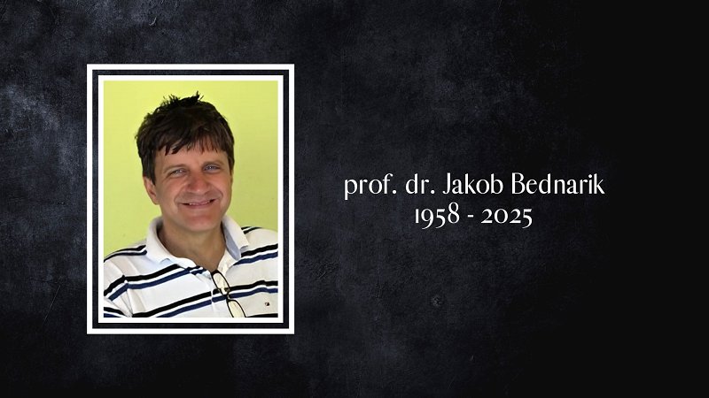 In memoriam prof. dr. Jakob Bednarik