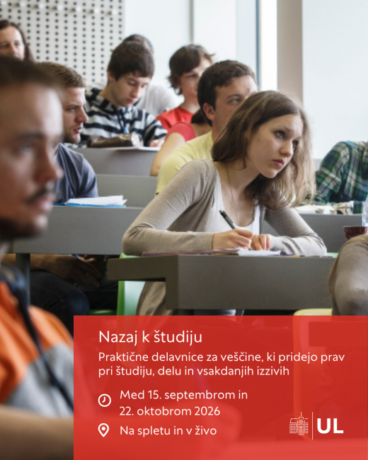 Nazaj k študiju - letak